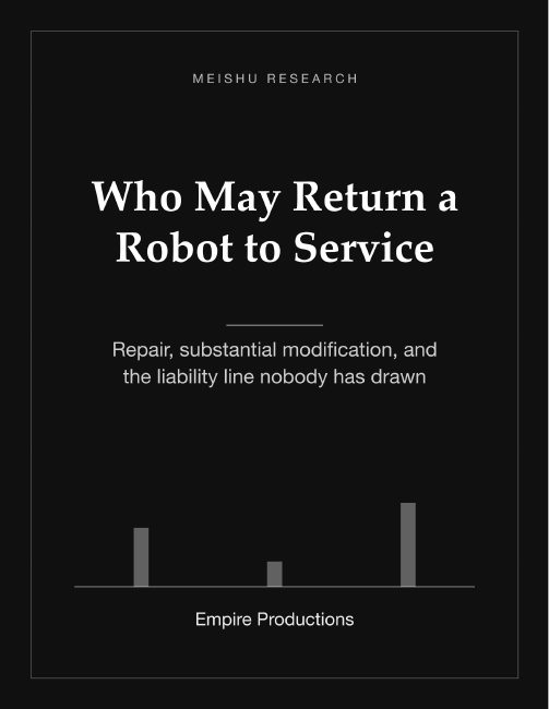 Cover of Who May Return a Robot to Service
